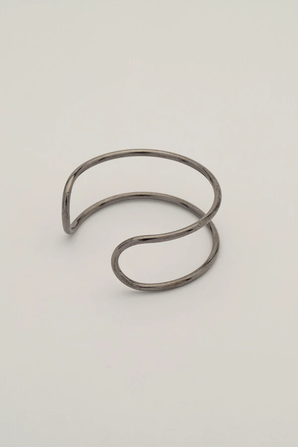 Pulseira Bracelete Grafite Fio Duplo