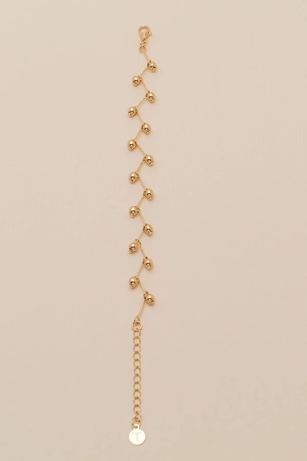 Pulseira Dourada Biarritz Zig Zag Bubbles Baby