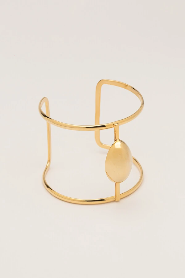 Pulseira Bracelete Semente Dourada