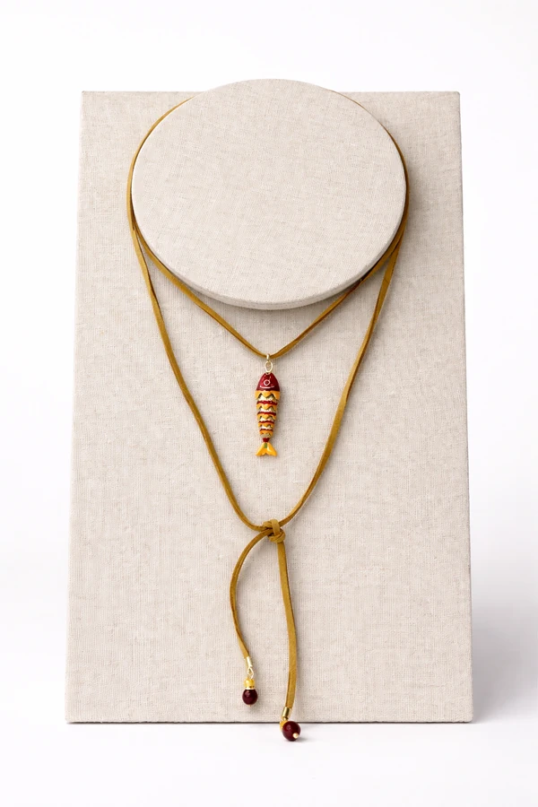 Colar Camurça ViVi Peixinho Fishermans Core