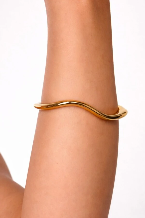 Pulseira Bracelete Onda Square