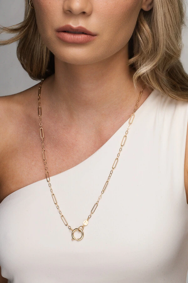 Colar Longo Elos Dourado