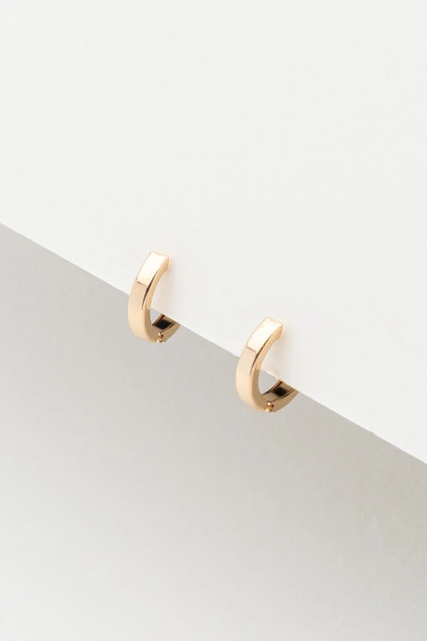 Argola Lisa Mola Banho Ouro 18K