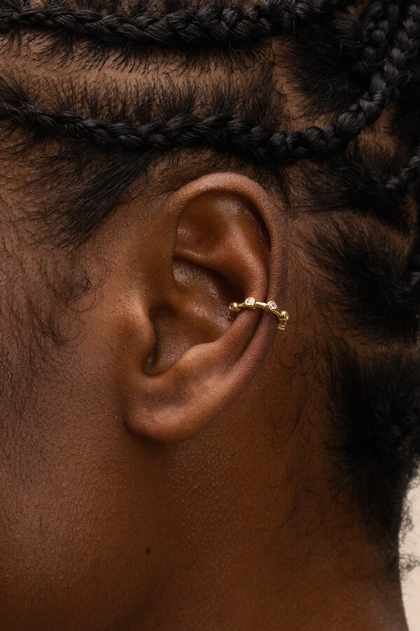Piercing Fake Zircônias Pé Banho Ouro 18K