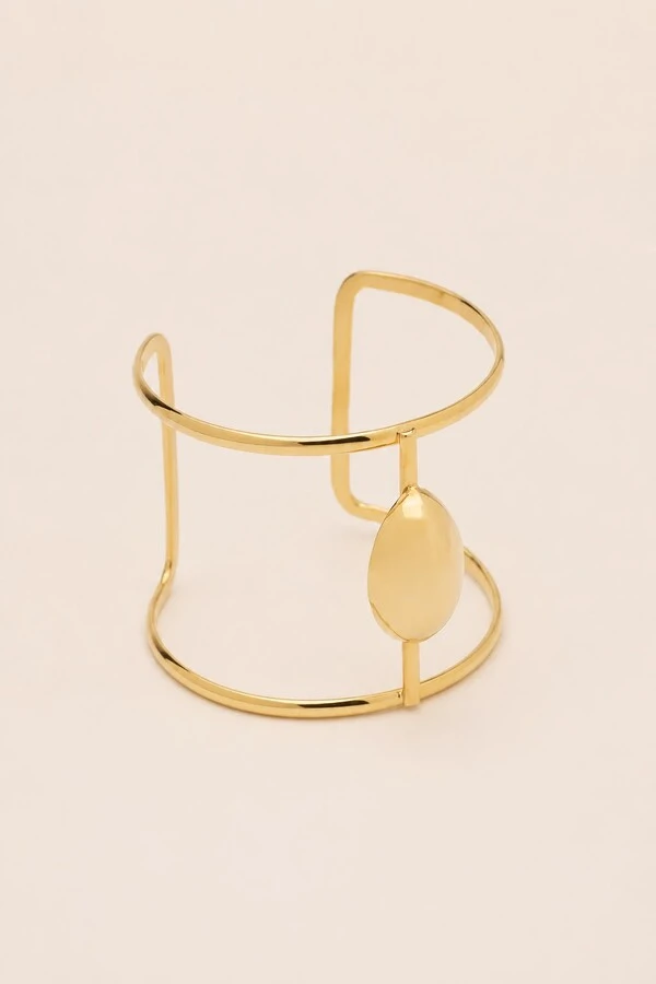 Pulseira Bracelete Semente Dourada