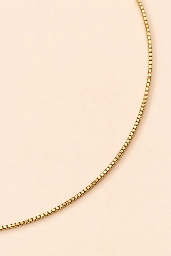 Colar Veneziana 45 cm Banho Ouro 18K