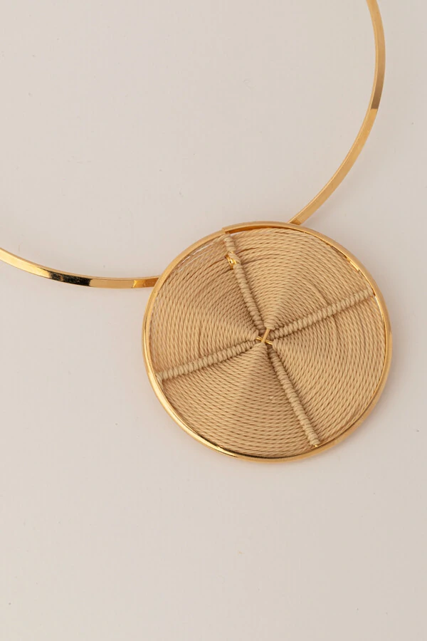 Colar Dourado Aro Palha