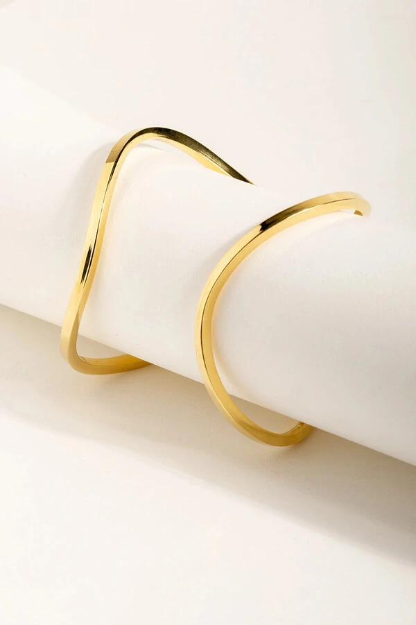 Pulseira Bracelete Encontro Dourado