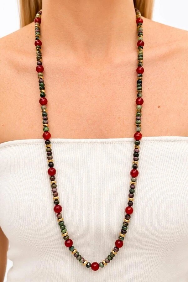 Colar Longo Veronica Banho Ouro 18K