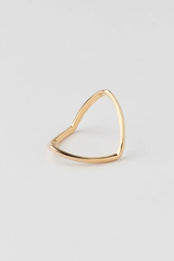 Anel Slim Liso Banho Ouro 18K