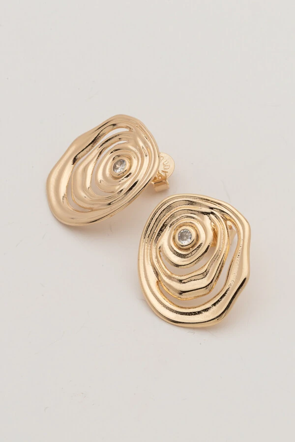 Brinco Dourado Vibração Zircônia M