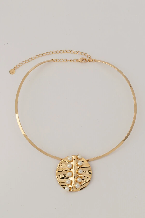 Colar Aro Circulo Martelado