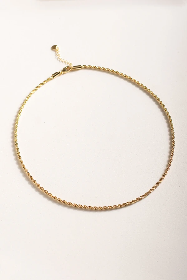 Colar Cordão Baiano Banho Ouro 18K