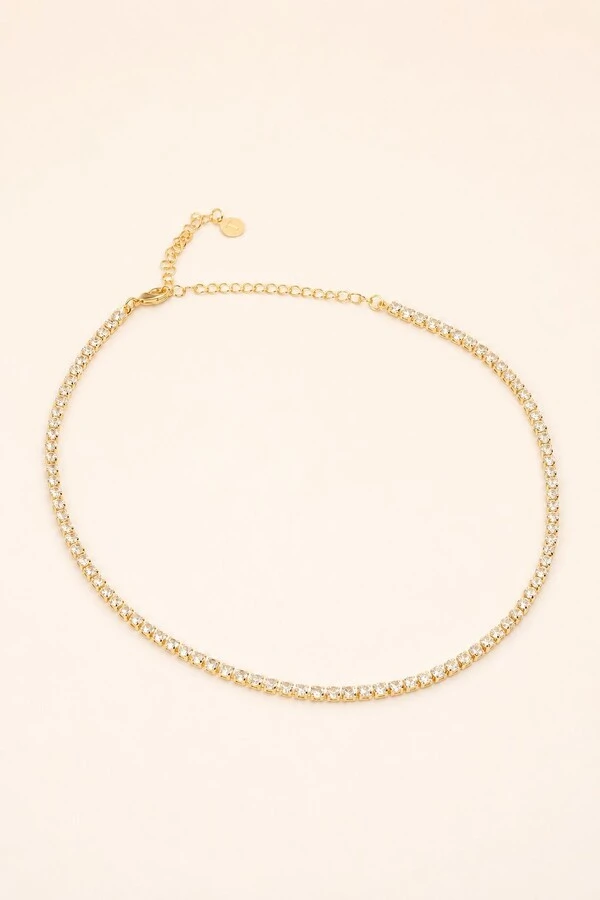 Colar Dourado Choker Riviera