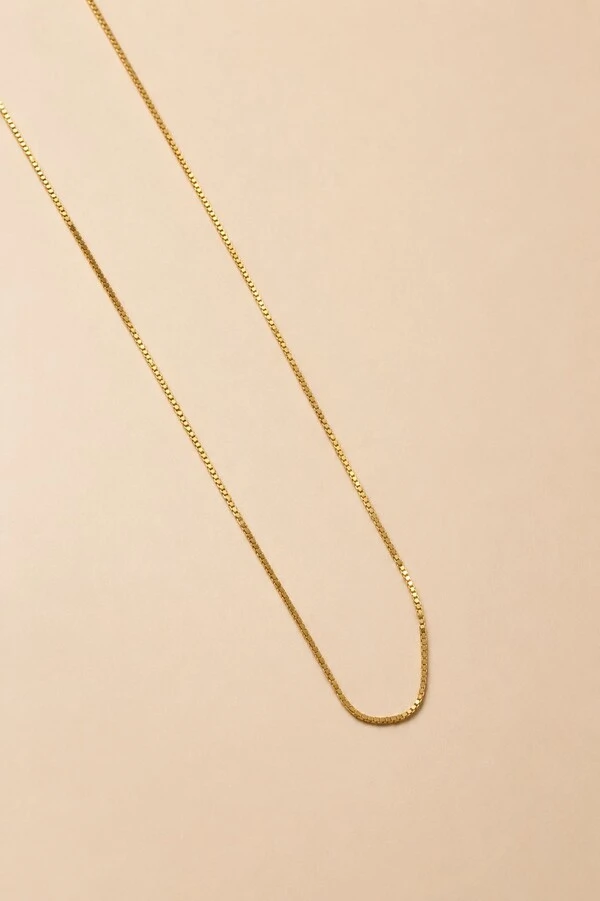 Colar Veneziana 45 cm Banho Ouro 18K