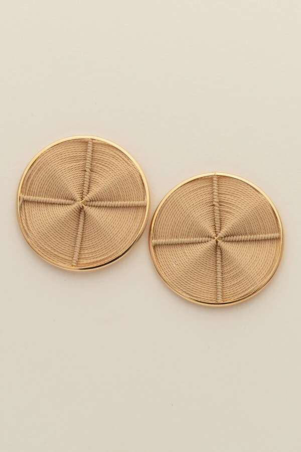 Brinco Dourado Aro Palha