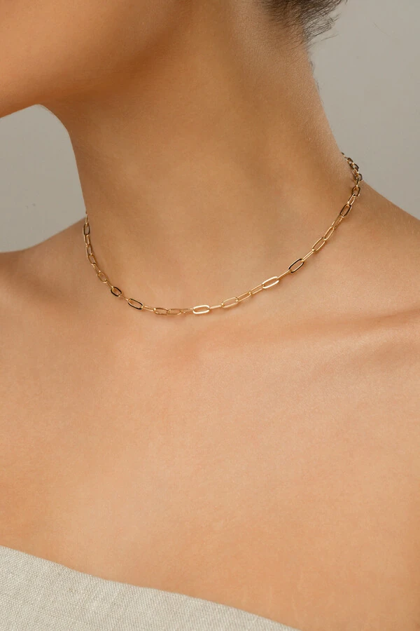 Colar Dourado Mini Elos
