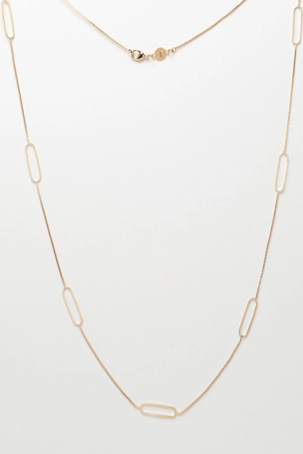 Colar Dourado Elos Slim