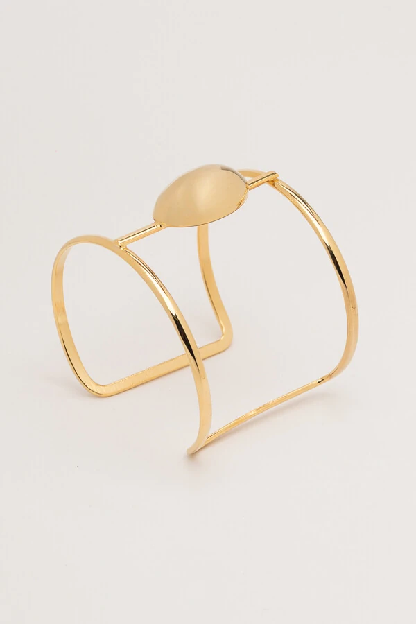 Pulseira Bracelete Semente Dourada