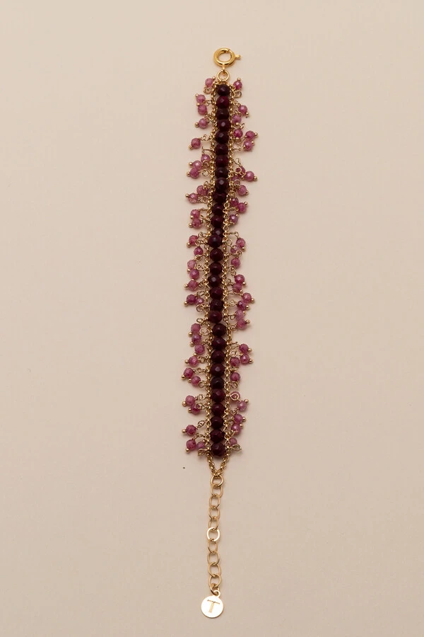 Pulseira Centopeia Fiori Banho Ouro 18K