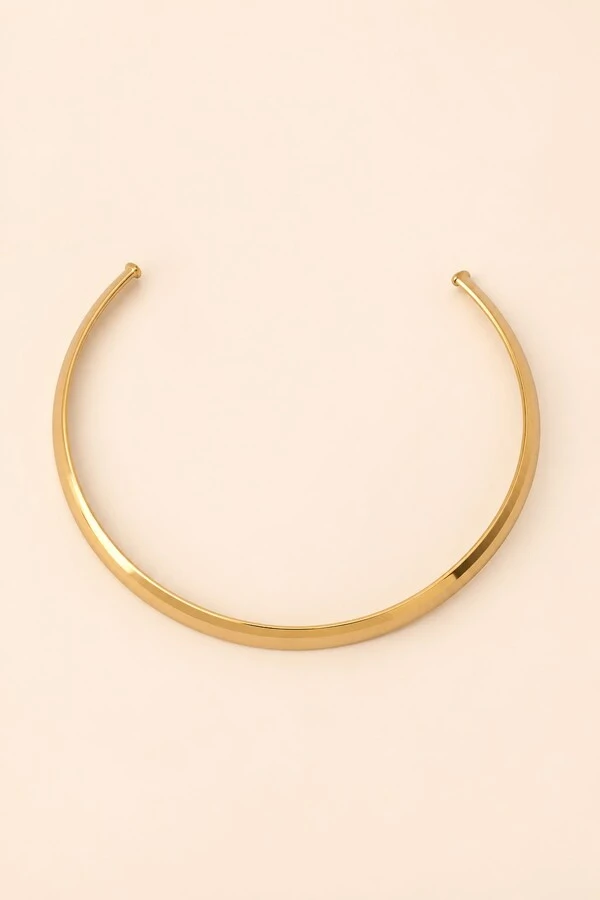Colar Choker Aro Dourado