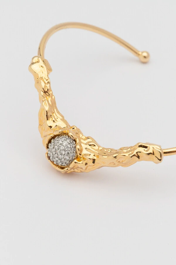 Pulseira Bracelete Lava Zircônia Cristal