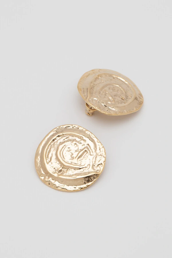 Brinco Dourado Placa Orgânica