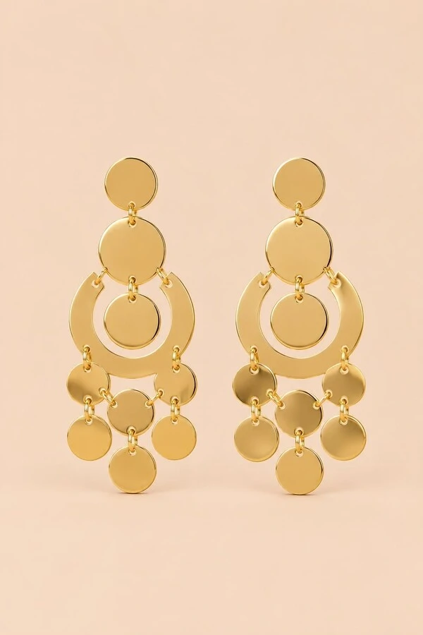 Brinco Dourado Cascata