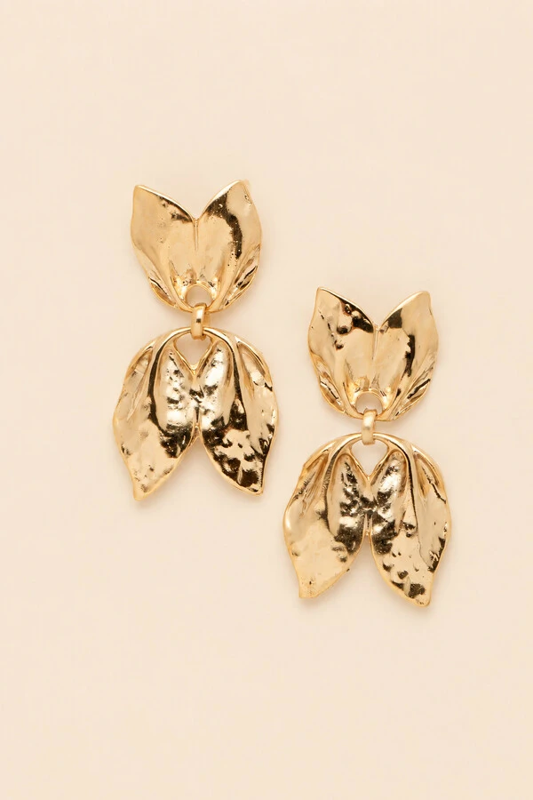 Brinco Dourado Tulipa