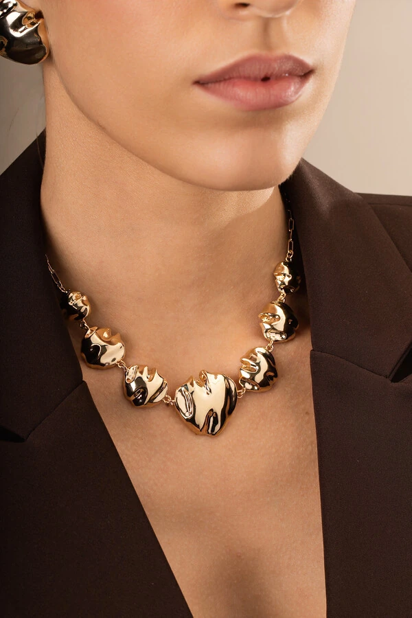 Colar Dourado Maxi Dunas