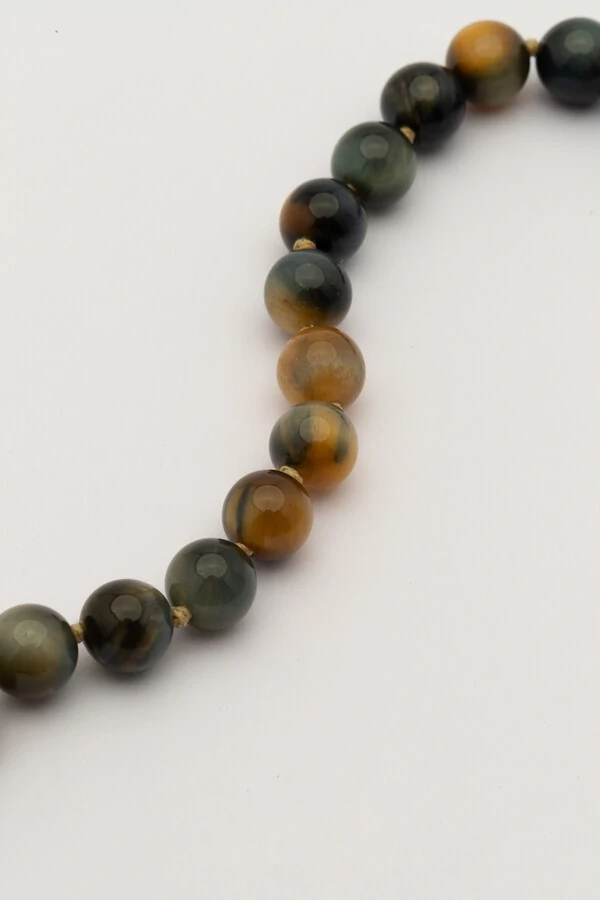 Pulseira Maré Olho de Águia Banho Ouro 18K