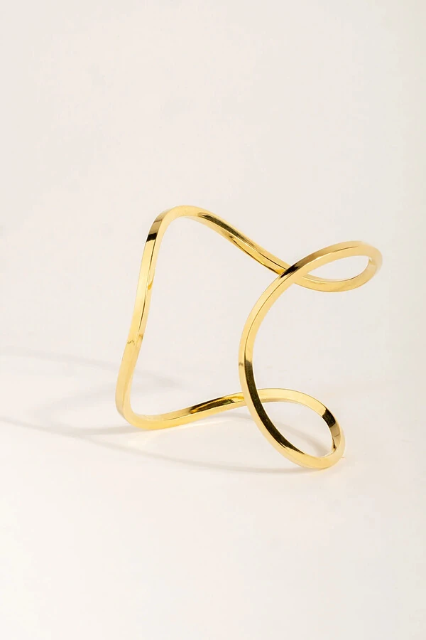 Pulseira Bracelete Encontro Dourado