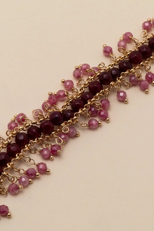 Pulseira Centopeia Fiori Banho Ouro 18K