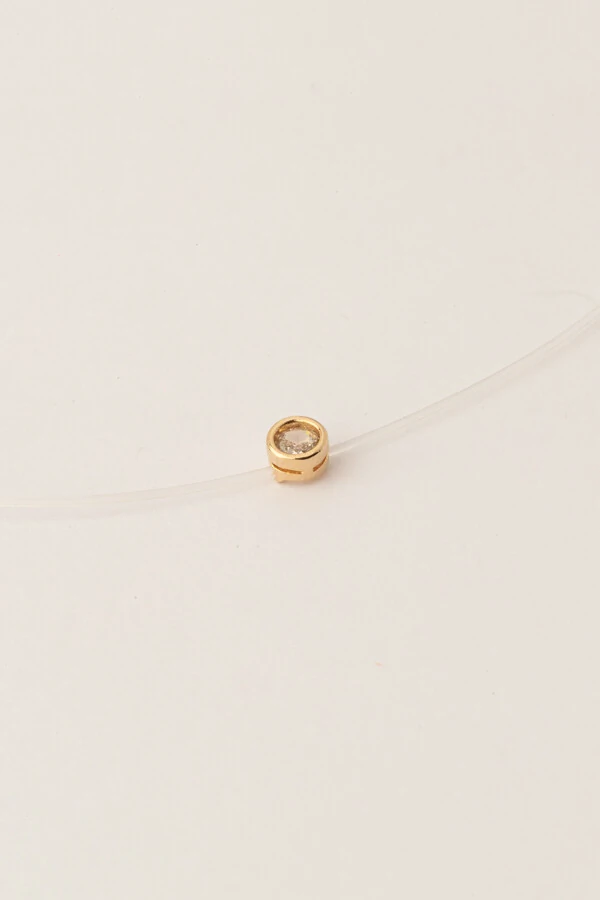 Colar Choker Nylon Ponto de Luz