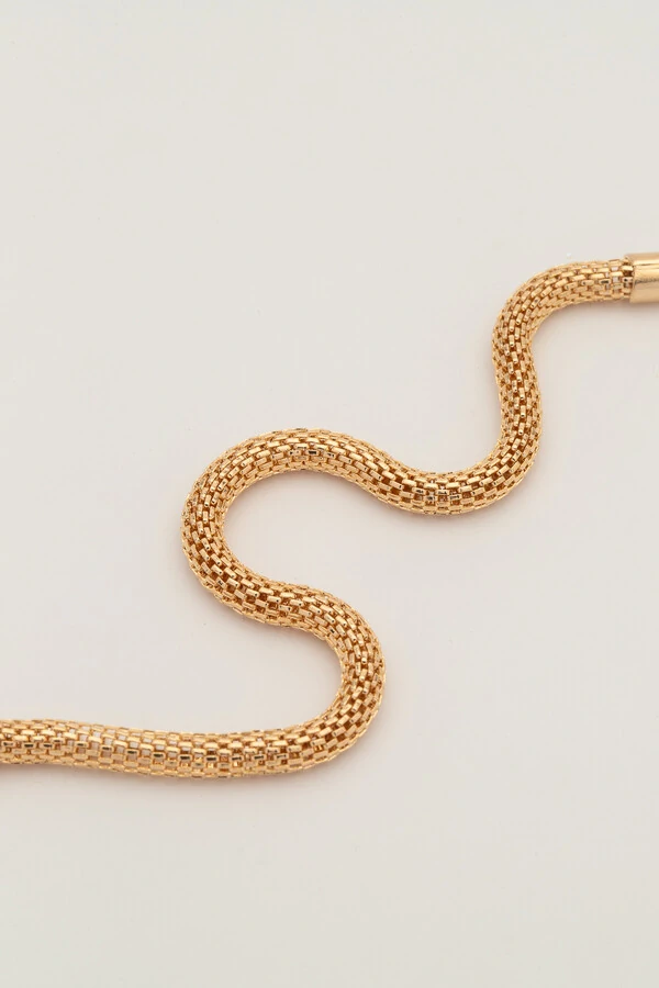 Pulseira Malha Banho Ouro 18K