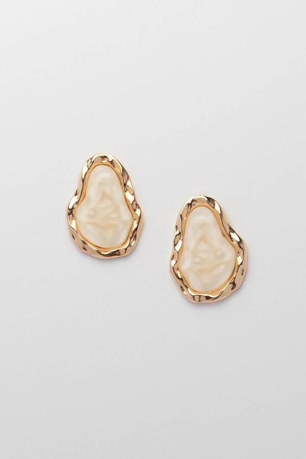 Brinco Dourado Orgânico Resina Off