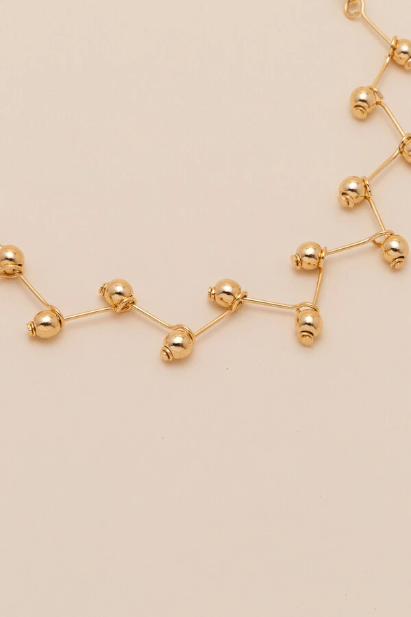 Pulseira Dourada Biarritz Zig Zag Bubbles Baby