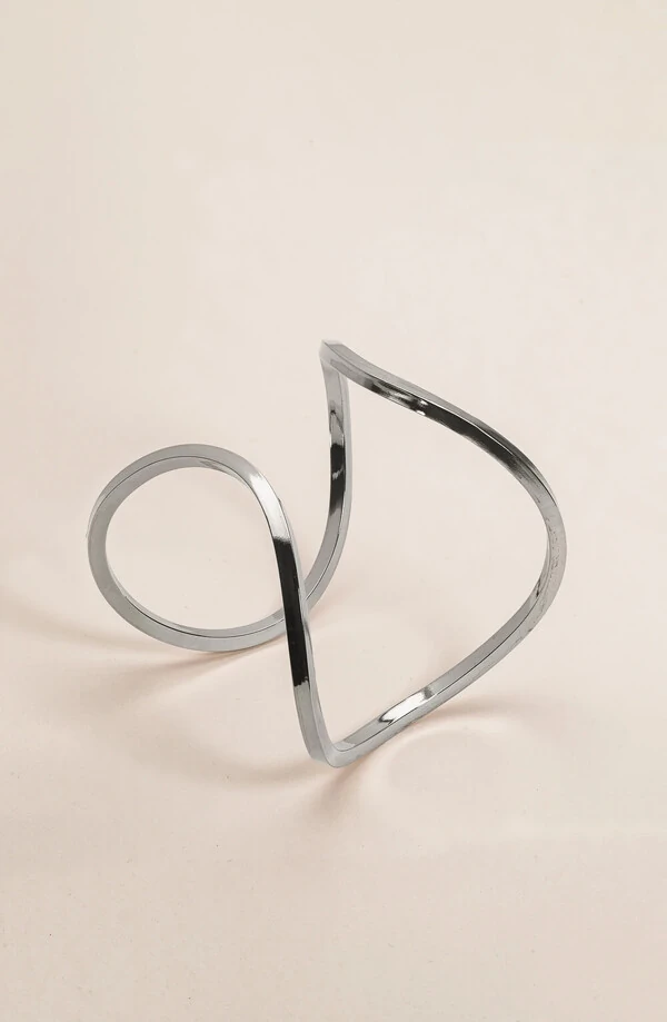 Pulseira Bracelete Encontro Prateado