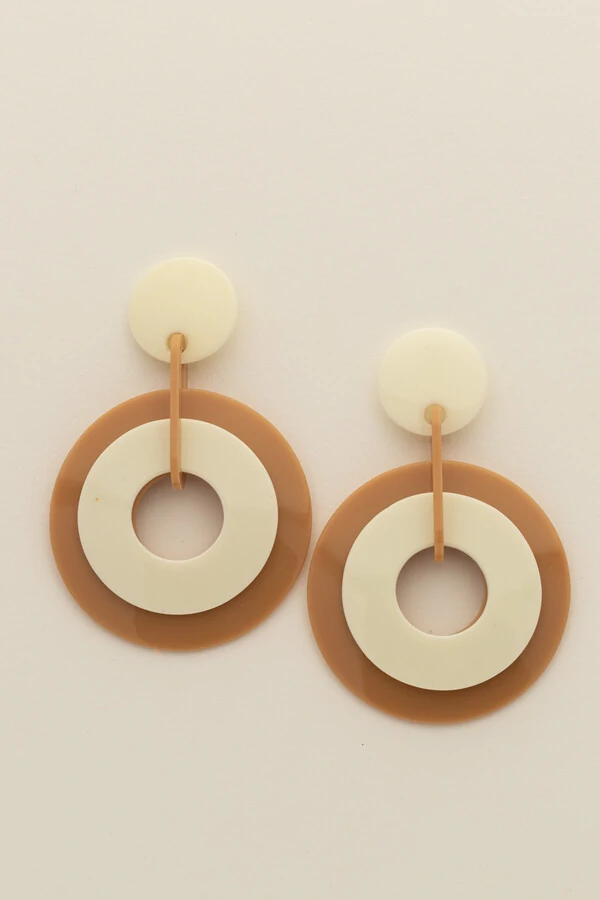 Brinco Círculos Acrílico