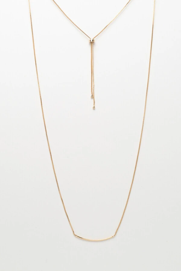 Colar Veneziana Palito Banho Ouro 18K