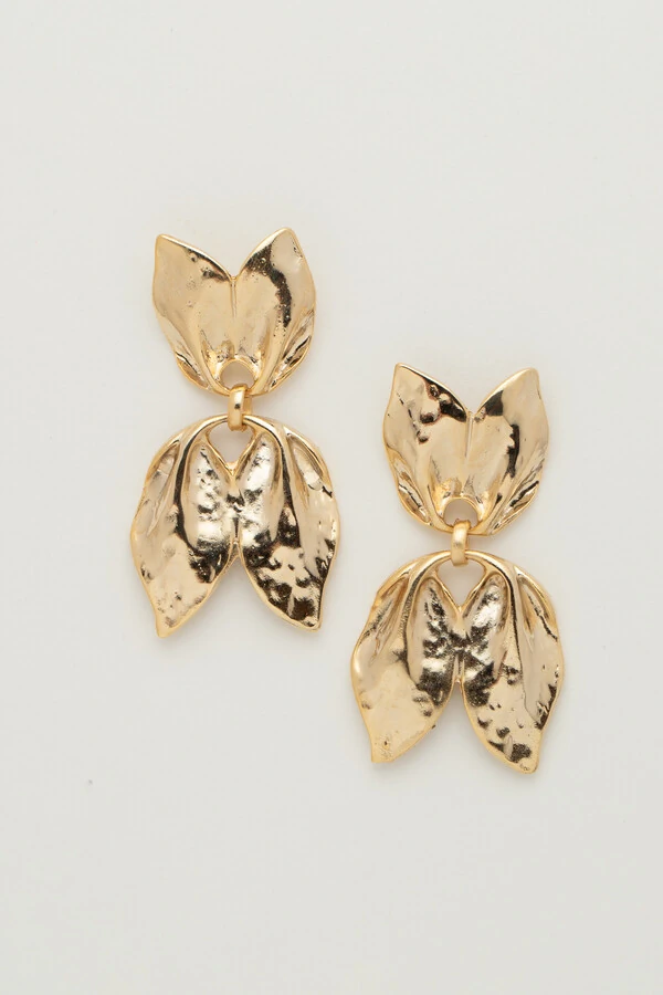 Brinco Dourado Tulipa