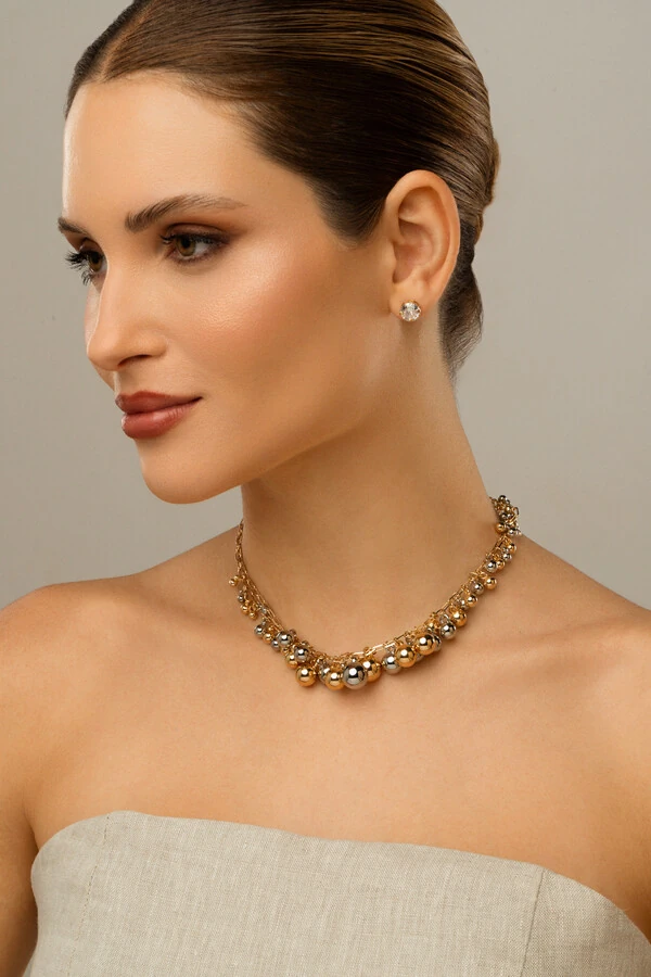 Colar Cascata Bubbles Duo Color