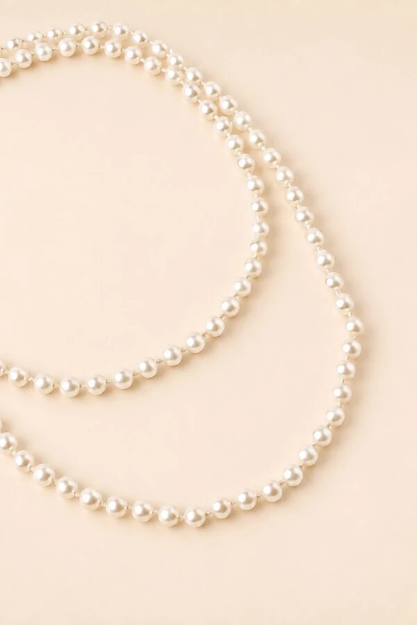 Colar Longo Pérola Shell Banho Ouro 18k