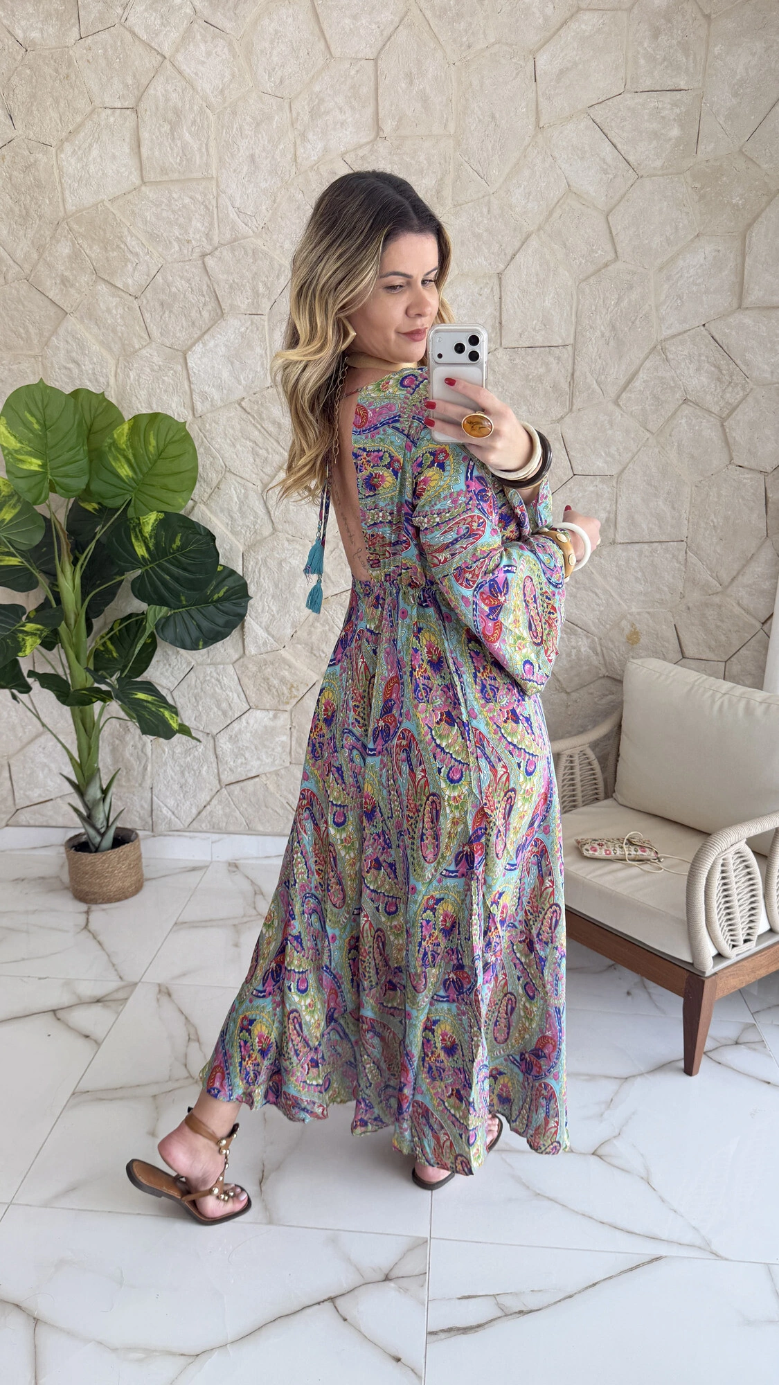 Foto Vestido Boho Chic Longo Lena