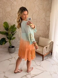Vestido Boho Chic Curto Elara