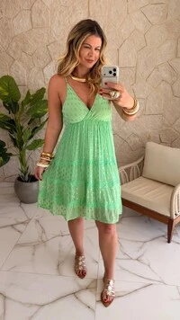 Vestido Curto Boho Chic Fontana