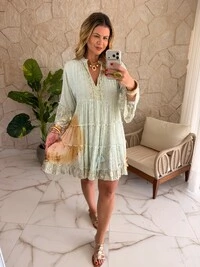 Vestido Boho Chic Aquarela
