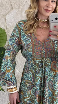 Vestido Boho Chic Longo Lena