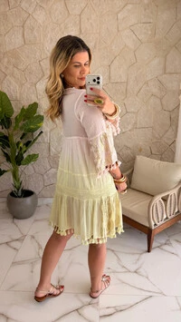Vestido Boho Chic Curto Elara