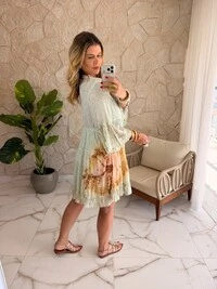 Vestido Boho Chic Aquarela